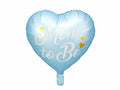 Blue Foil Balloon Mom to Be Heart – 14" - 1 pc