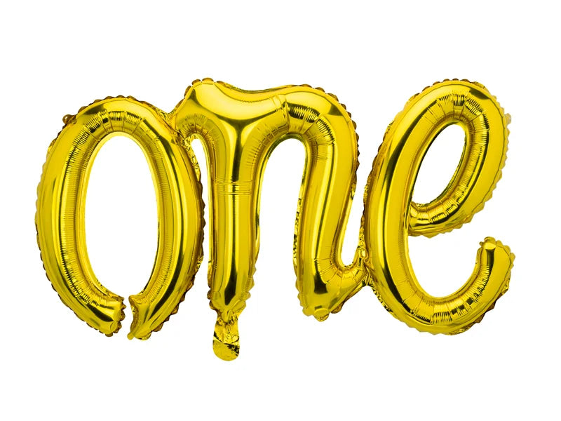 One Gold Foil Balloon – 26x14.5" - 1 pc