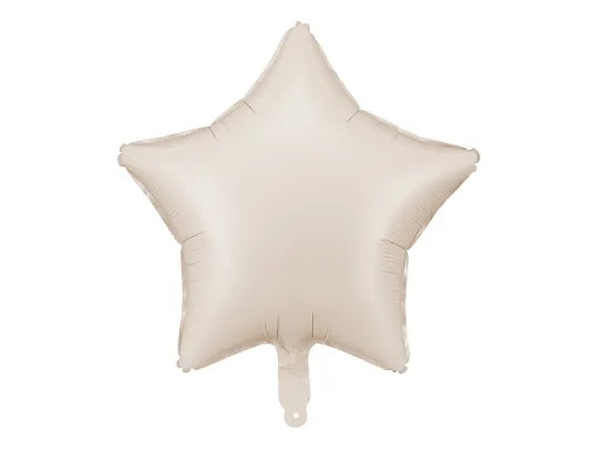 Beige Foil Balloon Star – 16" - 1 pc