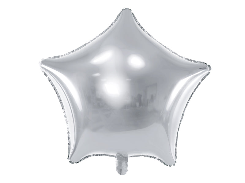Silver Foil Balloon Star –27.5" - 1 pc