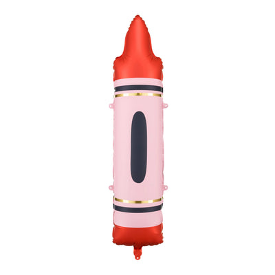 Crayon Red Foil Balloon – 9x41" - 1 pc