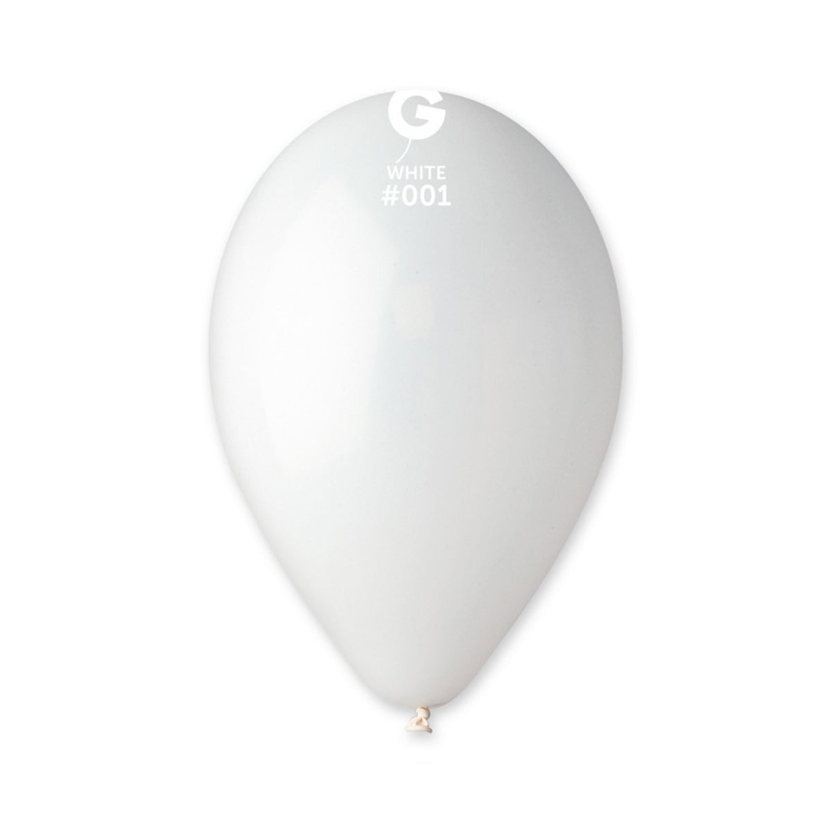 #001 White  – 12" (G110) – 50 pcs