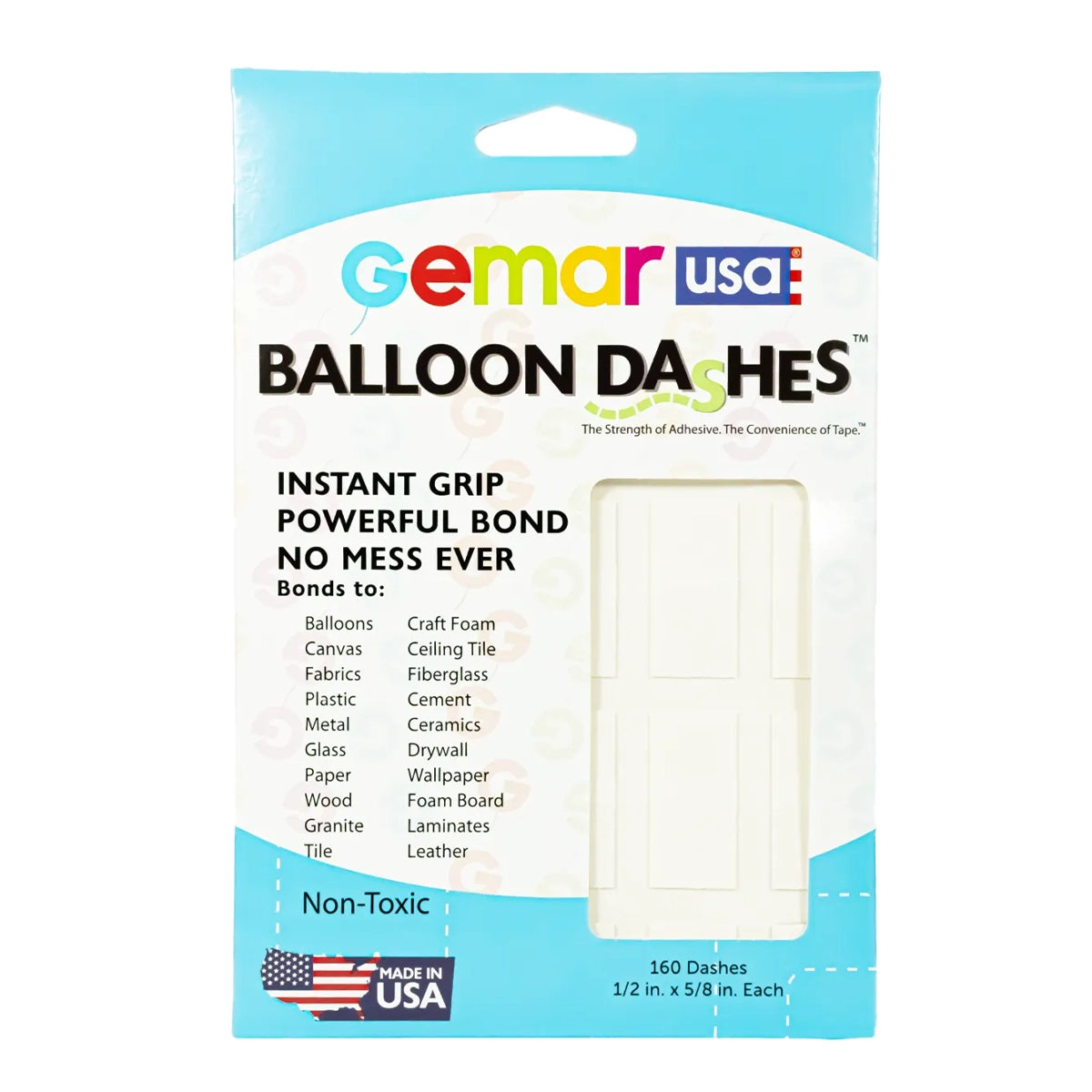 Balloon Dashes - 160 - 1/2x5/8in each