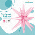 Baby Pink Starburst Foil Balloon – 22" - 1 pc
