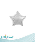 Silver Foil Balloon Star –18" - 1 pc
