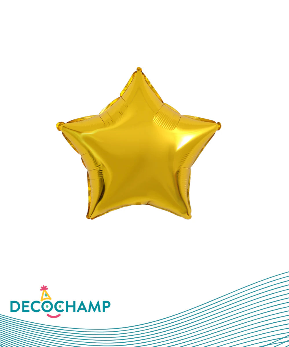Gold Foil Balloon Star –24" - 1 pc